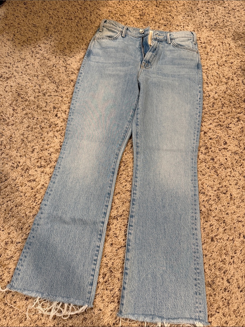 Mother Jeans Light Wash Women's Flared Jeans